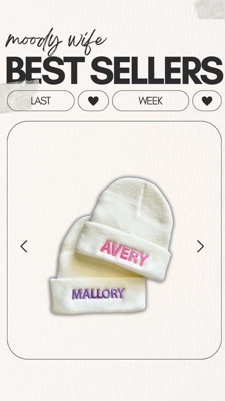 Moody Wife Blog Best Sellers of the Week • personalized beanie hats for babies and toddlers! #babygift #newbabygift #babygirlhat #babygirl #monogramed

#LTKkids #LTKGiftGuide #LTKbaby