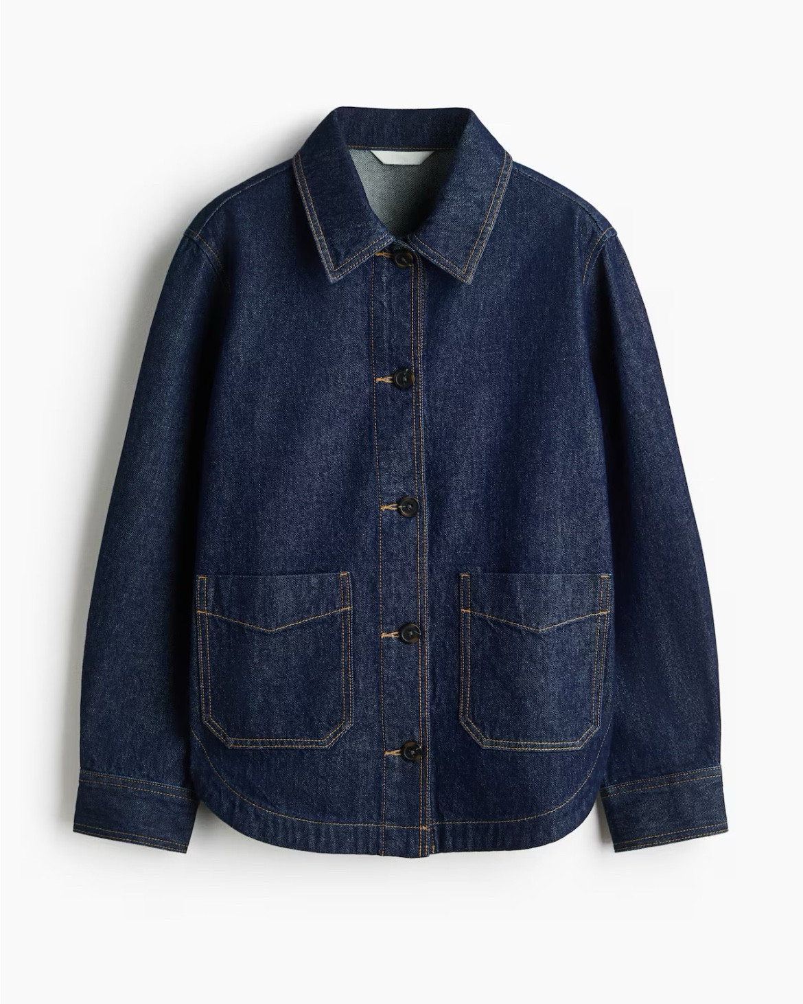 Dark wash denim shirt jacket 

#LTKSeasonal