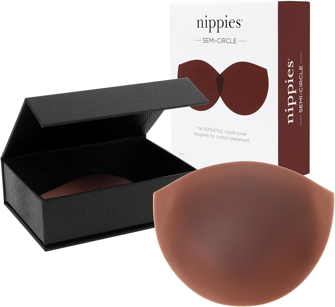 Nippies Reusable Nipple Covers for Women - Extra Thick, Teardrop & Semi-Circle Styles - No-Show C... | Amazon (US)