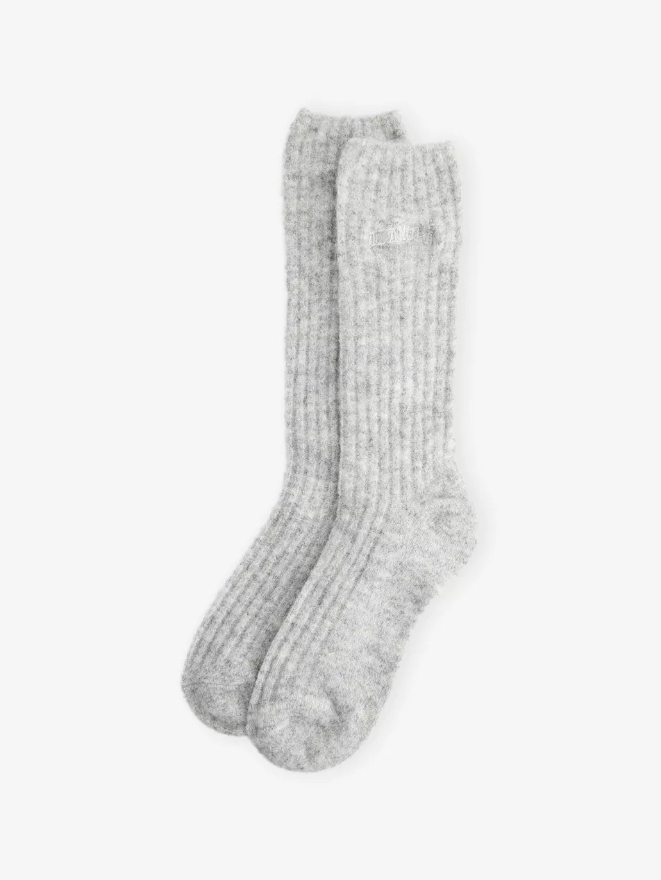 Embroidered-Logo Ribbed Knit Socks | Selfridges