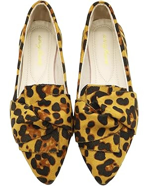 Flats for Women Featuring Pointed Toe, Elegant Bow, and Comfortable Knit, Softable Classical Shoe... | Amazon (US)