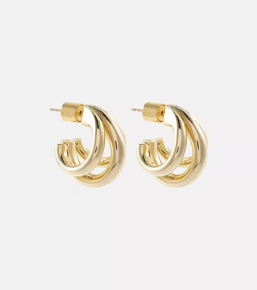Jennifer Fisher Triple Micro 10kt gold-plated earrings | Mytheresa (US/CA)