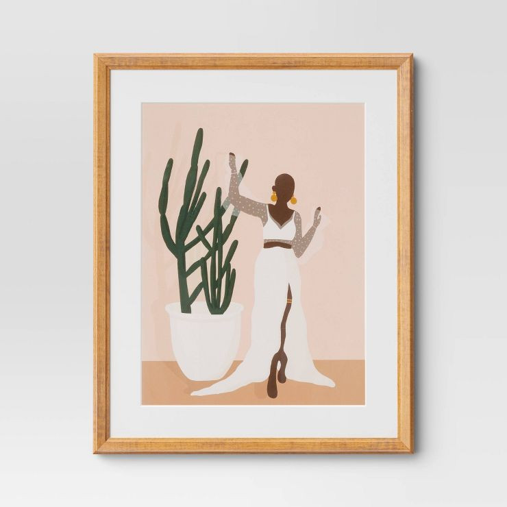 16" x 20" Beauty by Stormy Nesbit Glass/Wood Framed Wall Poster with Mat - Threshold™ | Target