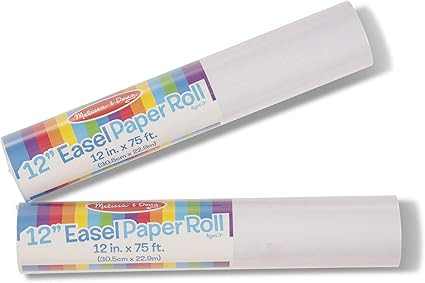 Melissa & Doug Tabletop Easel Paper Roll (12 inches x 75 feet) - 2-Pack | Amazon (US)