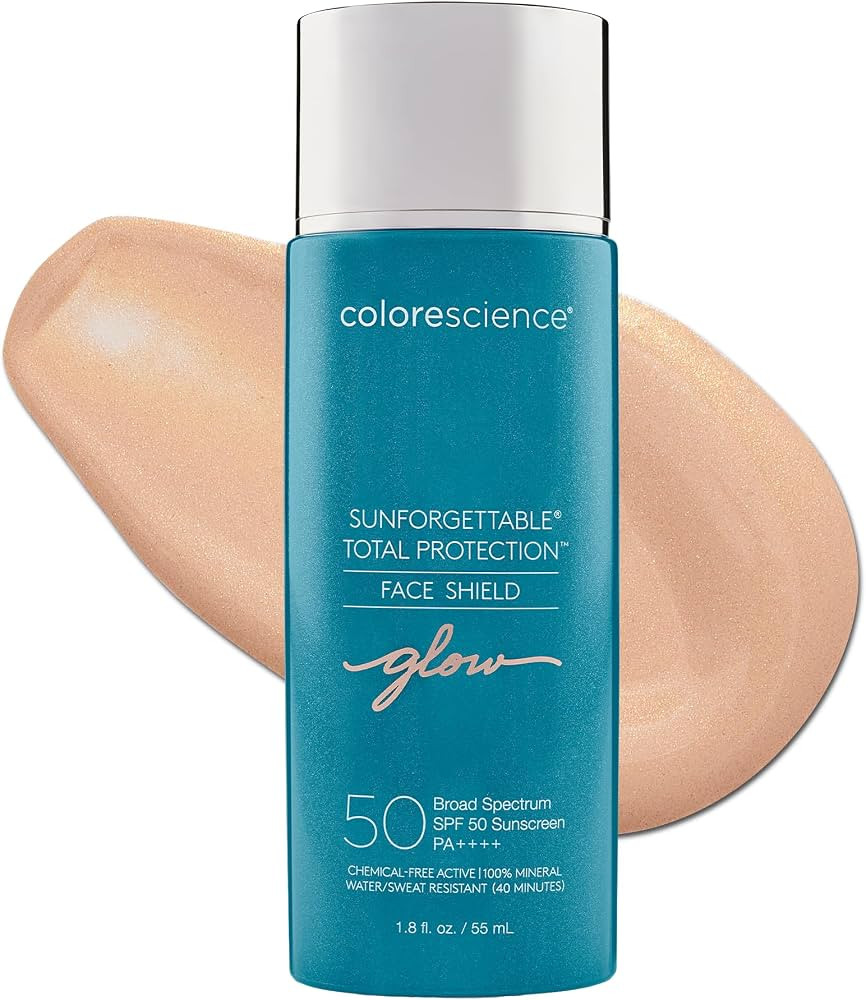 Colorescience Sunforgettable Total Protection Face Shield Glow or Bronze SPF 50, Glow, 1.8 Fl Oz | Amazon (US)