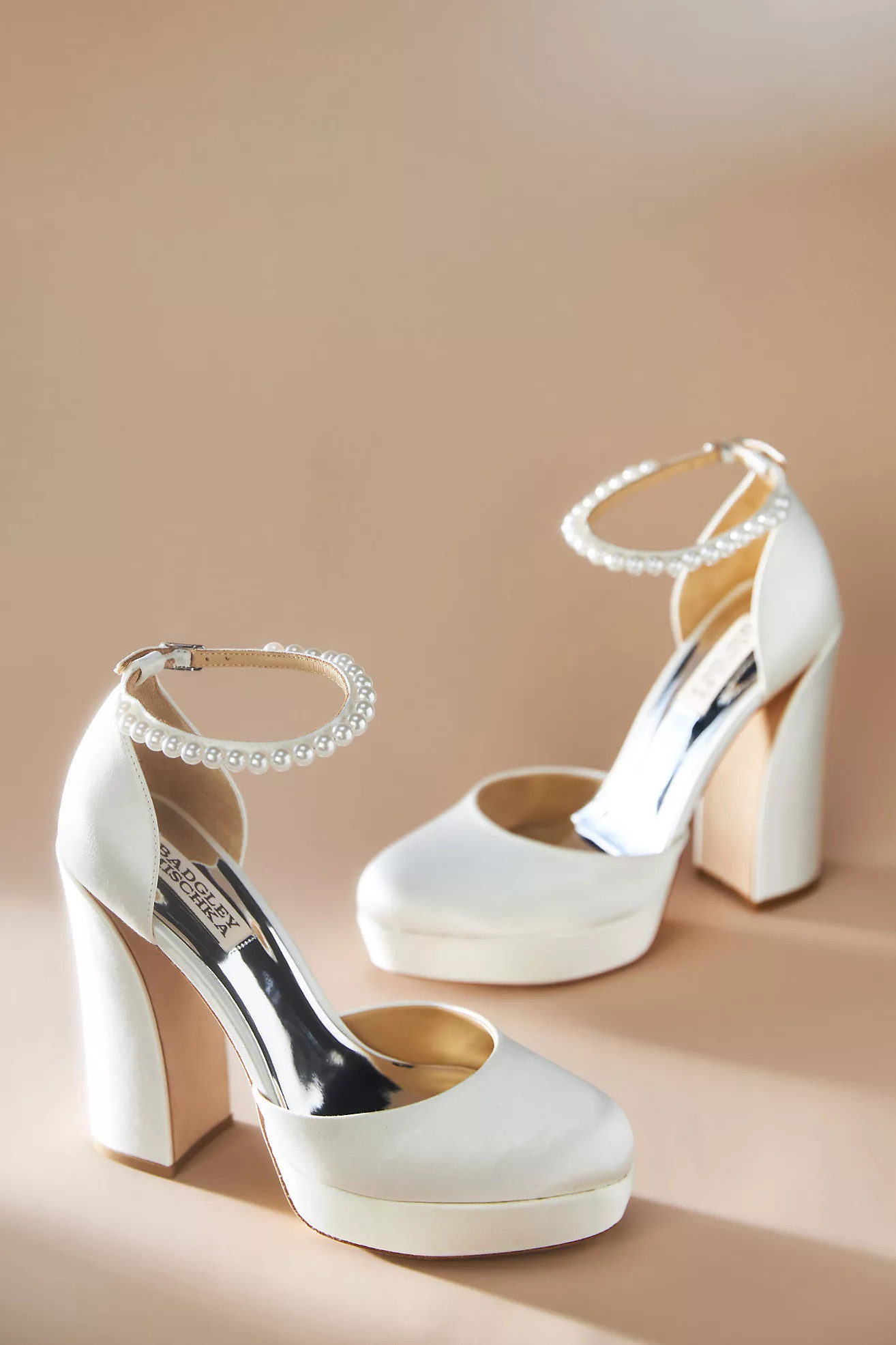 Badgley Mischka Felixa Ankle Strap Platform Heels | Anthropologie (US)