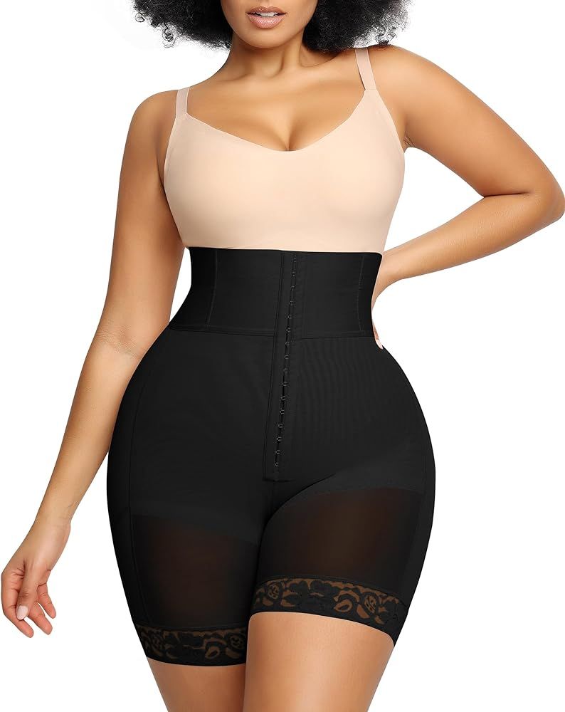 SHAPELLX High Waisted Body Shaper Shorts Shapewear for Women Tummy Control Thigh Slimming Slip Sh... | Amazon (US)