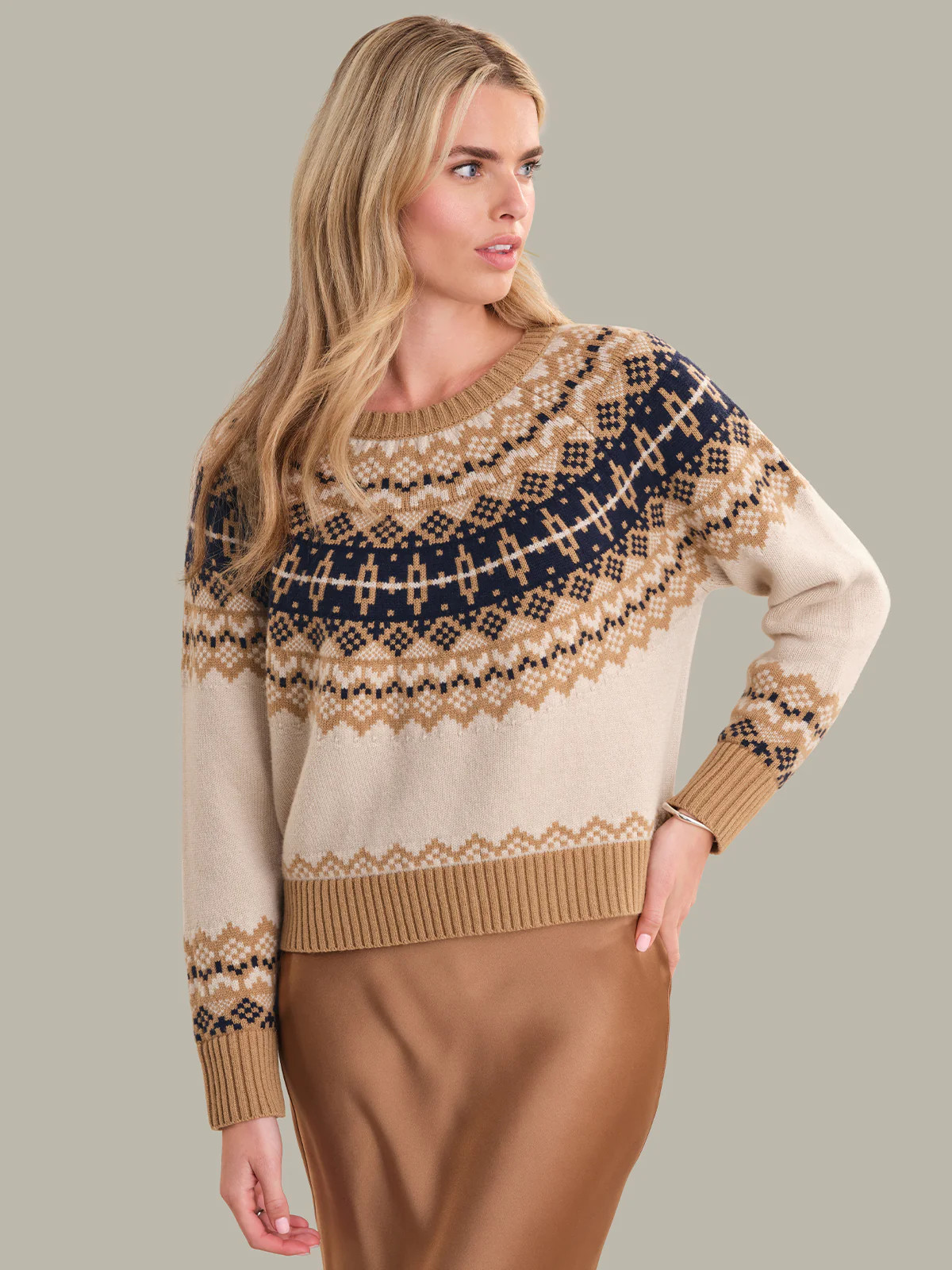 Mira: Cashmere Fair Isle Pullover | 525 America