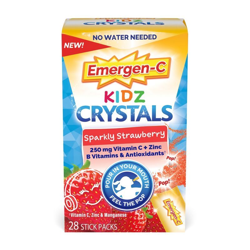 Emergen-C Kids' On-The-Go Immunity Vitamins - Sparkly Strawberry - 28ct | Target