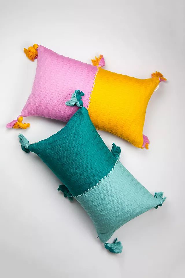 Archive New York Colorblocked Antigua Pillow | Anthropologie (US)