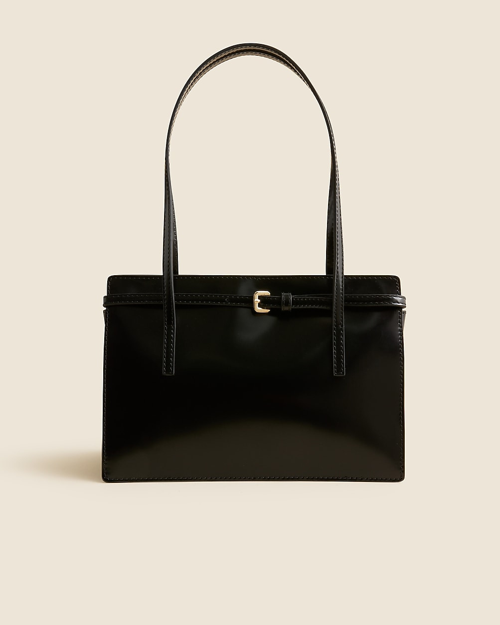 Edie structured shoulder bag in Italian leather | J. Crew US