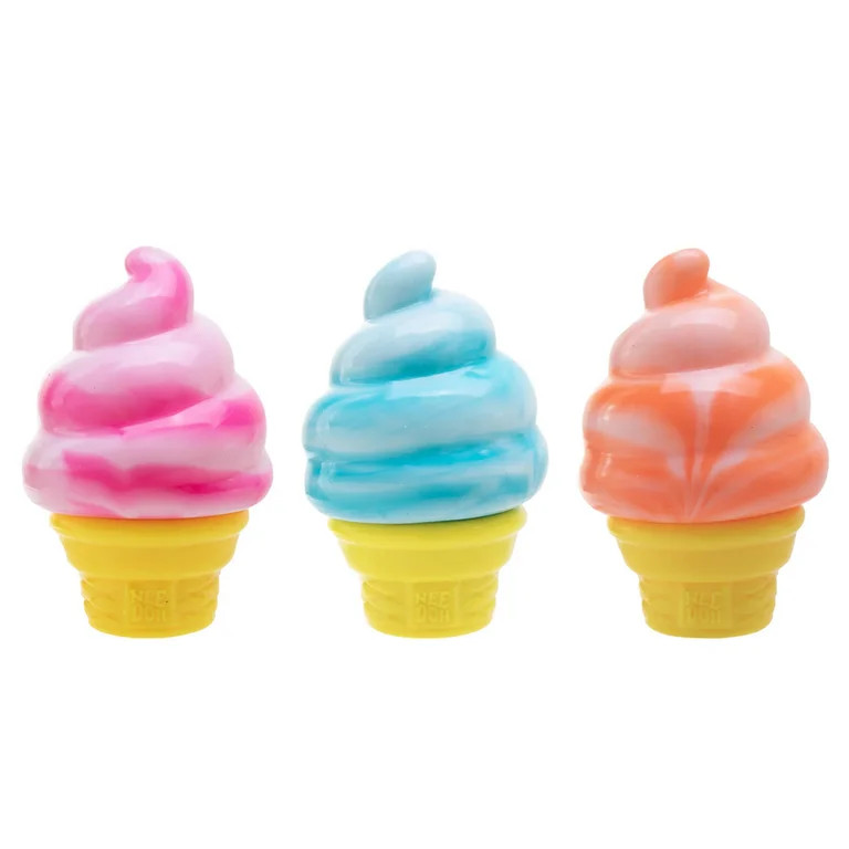 Nice Cream Cone Squishy, Glitter Ice Drop Malt Sugar Relieve Stress Balls, Fidget Silicone Sensor... | Walmart (US)