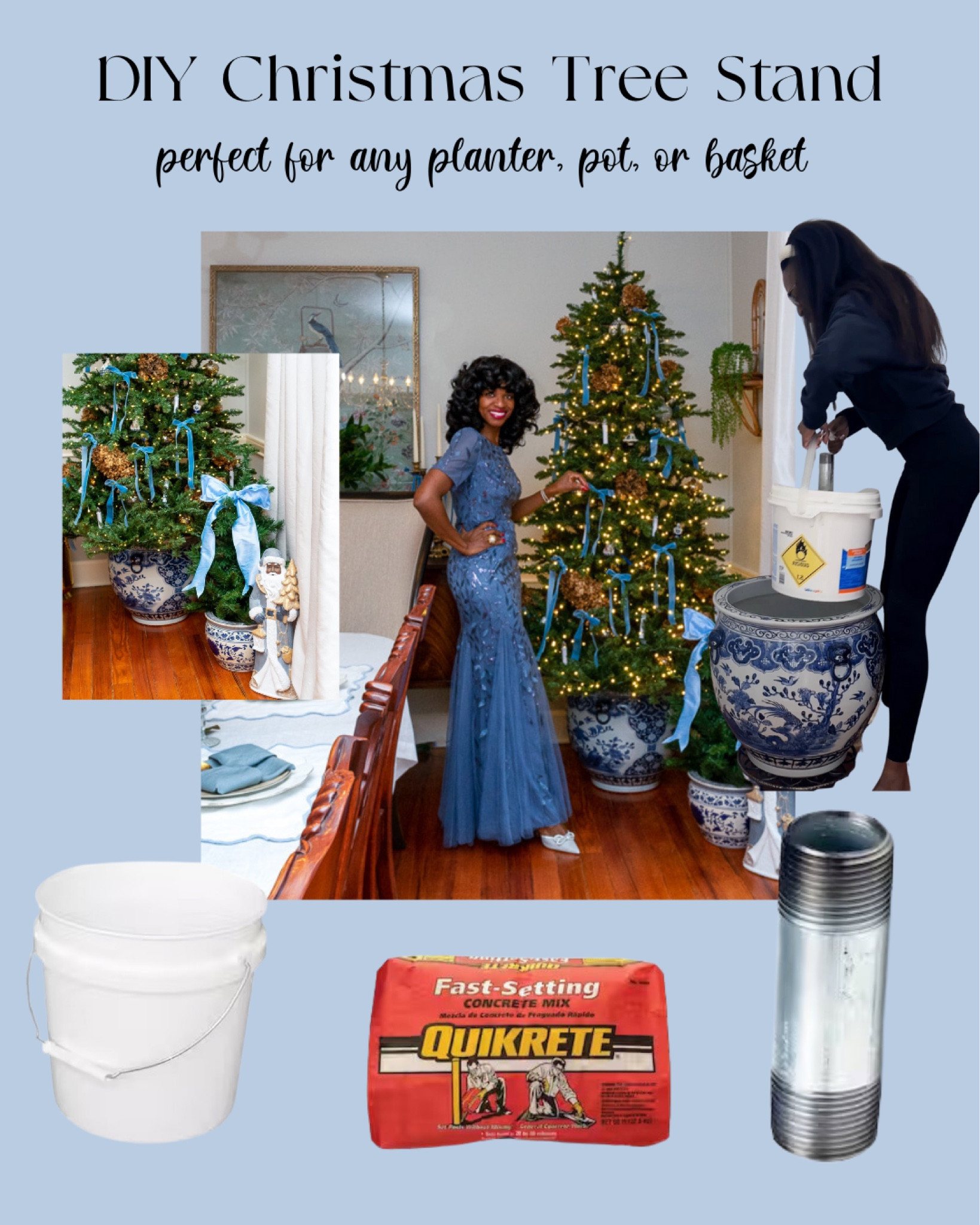 You can put your Christmas tree in a planter with this DIY tree stand!

#LTKHoliday #LTKfindsunder50 #LTKhome