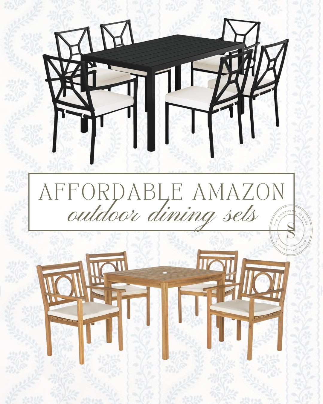 Affordable patio dining sets and chairs! Outdoor furniture that won’t break the bank