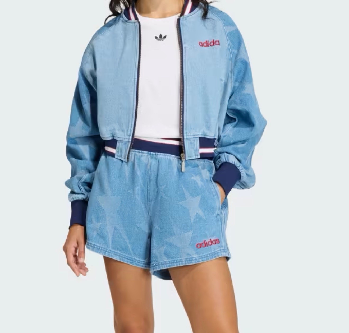 @adidas with the cutest denim summer set. #newarrivals #springfashion #summerfashion 

#LTKMidsize #LTKSpringSale #LTKootd