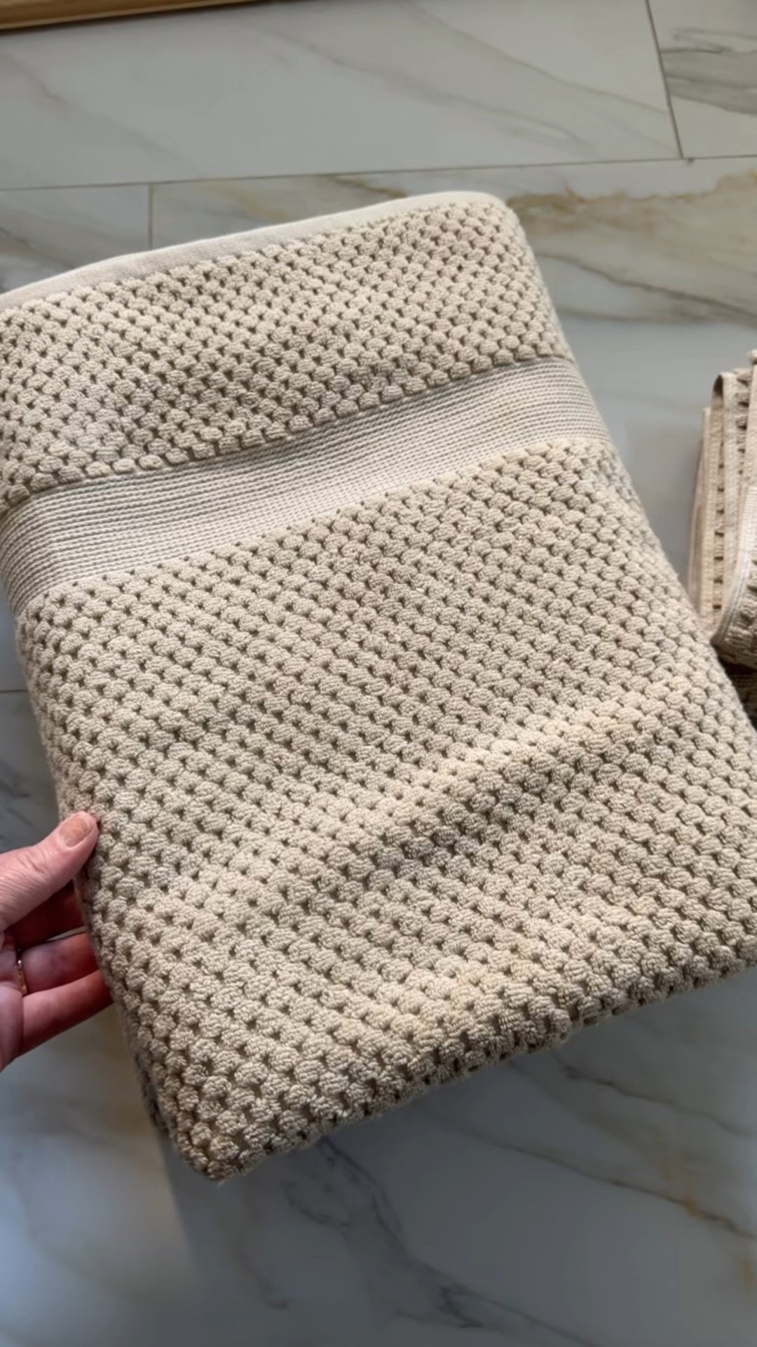 If you’re looking for towels, these are amazing! We’ve now switched over everyone in our house to this brand of towels! Walmart Better Homes and Gardens does it again! Layla has the green, the boys have the dark gray, and we have the khaki.

#LTKWatchNow #LTKFamily #LTKHome