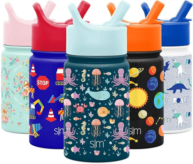 Simple Modern 10oz Summit Kids Water Bottle Thermos with Straw Lid - Dishwasher Safe Vacuum Insul... | Amazon (US)