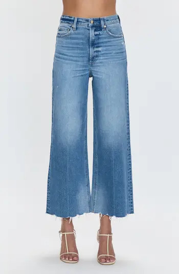 Pistola Lana Raw Hem Ankle Wide Leg Jeans | Nordstrom | Nordstrom