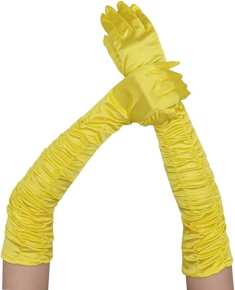 Specell Elbow gloves women Long Opera Party 1920s Satin Gloves Stretchy Adult Size Elbow Length W... | Amazon (US)