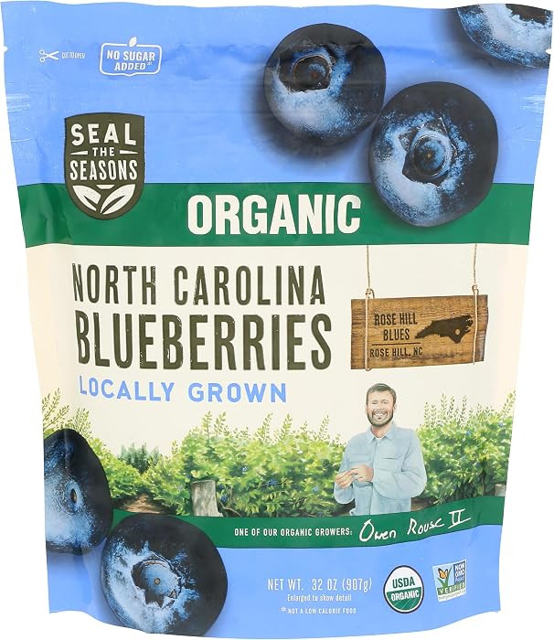 SEAL THE SEASONS Organic North Carolina Blueberries, 32 OZ | Amazon (US)