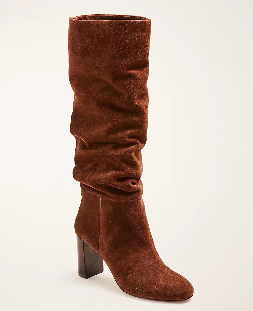 Guinevere Slouchy Block Heel Boots | Ann Taylor (US)