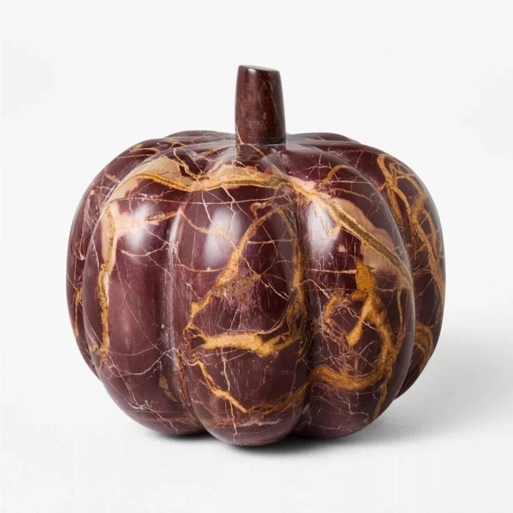 Threshold Studio McGee Small Marble Pumpkin Red 4” | Poshmark
