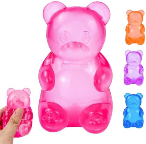 Gummy Bear Squishy, Stress Bear Taba Squishy, Taba Squishy Toys for Kids, Stress Balls Valentines... | Amazon (US)