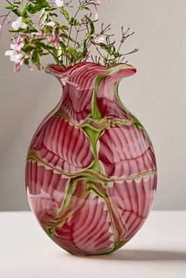 Red Art Glass Vase | Anthropologie (US)