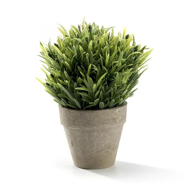 Mini Realistic Plastic Faux Plant Fake Green Grass Tabletop Arrangement with pot for Home Decor (... | Walmart (US)