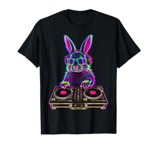 House Music Festival Bunny DJ Techno Rave EDM Easter Rabbit T-Shirt | Amazon (US)