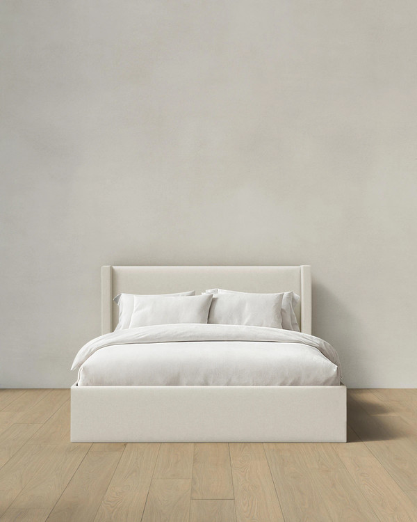 Performance Linen Wingback Bed