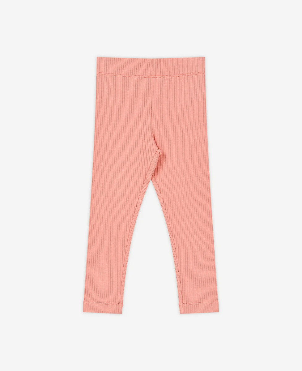 Rib Knit Leggings - Coral Pink | Petite Revery