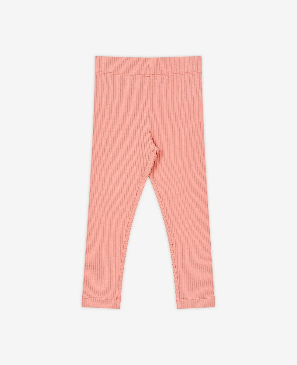 Rib Knit Leggings - Coral Pink | Petite Revery