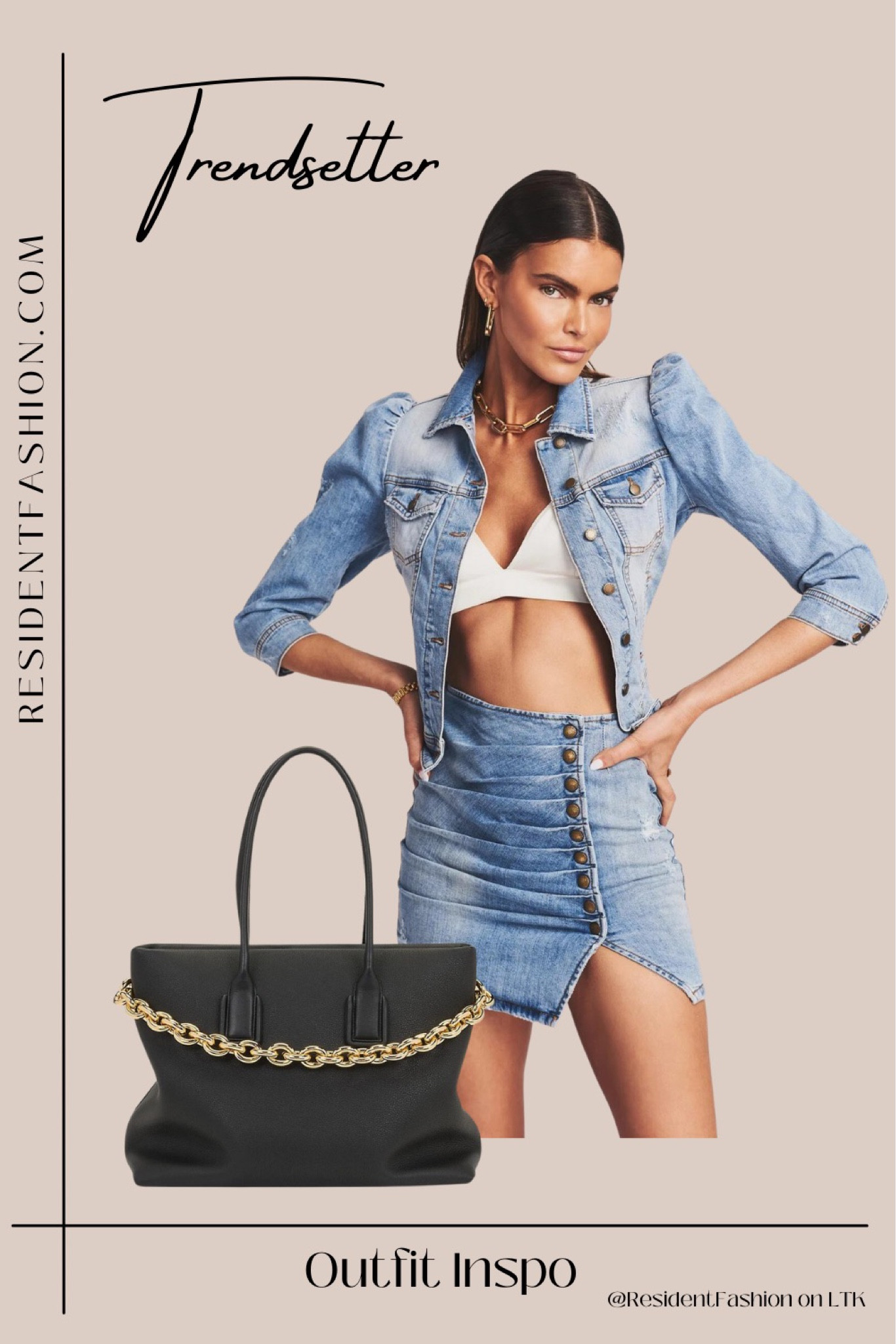 Summer trendsetter outfit 

Denim look, denim outfit, denim style, outfit inspiration for summer, summer outfit, trendy outfit for women 

#LTKSeasonal #LTKstyletip #LTKitbag