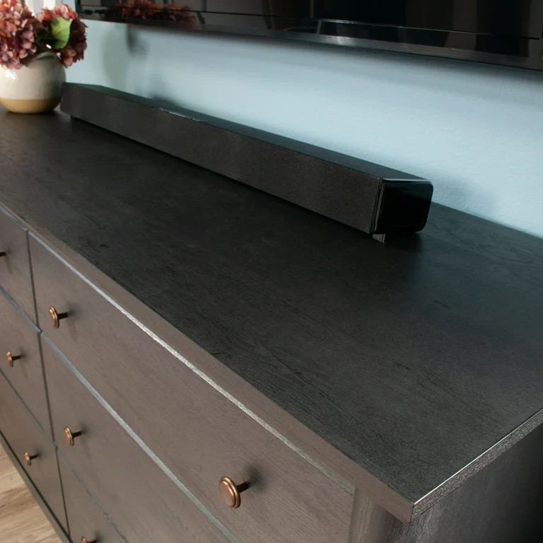 My Texas House Monroe 6-Drawer Dresser, Raven Black Oak Finish | Walmart (US)