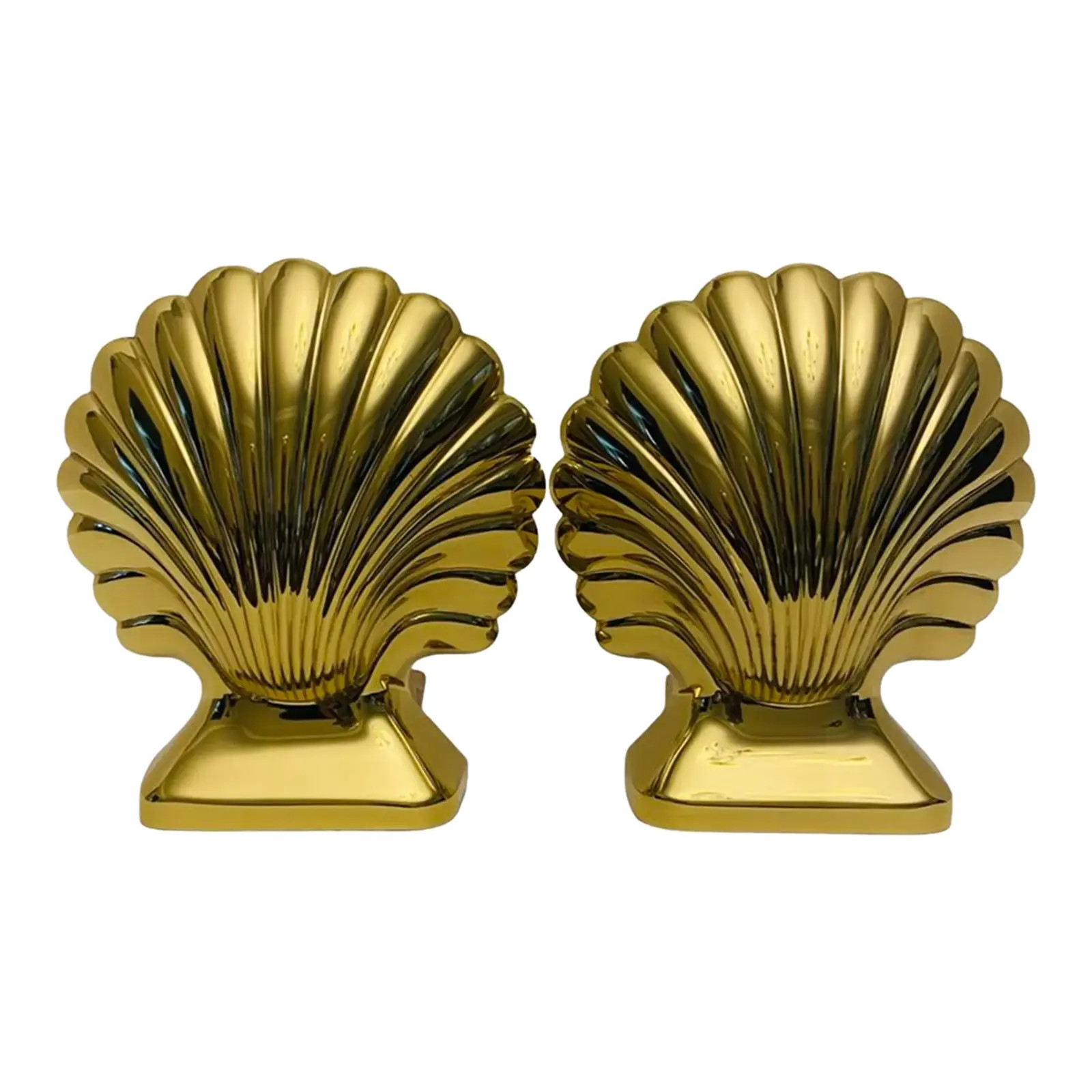 Vintage Baldwin Brass Shell Bookends, Engraved Henry Ford Museum Seashells- a Pair | Chairish