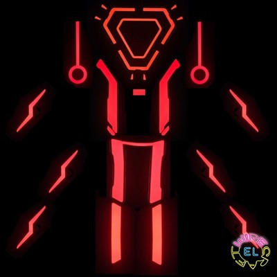 Glowing Tron Ares Replica EL Panel Front + Back + Arms + Legs Replica Cosplay | eBay | eBay US