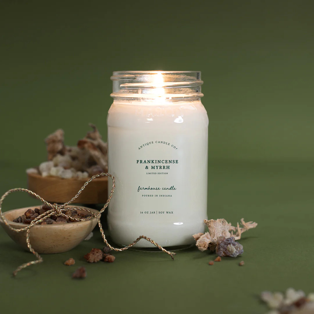 Frankincense & Myrrh 16 oz candle | Antique Candle Co.