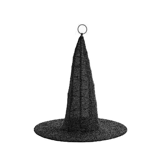 Light Up Witch Hat Hanging Ornament, Mesh LED Glowing Witch Hat Pendant Indoor Halloween Farmhous... | Walmart (US)