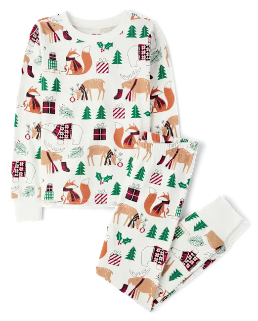 Unisex Kids Matching Family Christmas Long Sleeve Animal Snug Fit Cotton Pajamas - SIMPLYWHT | Th... | The Children's Place