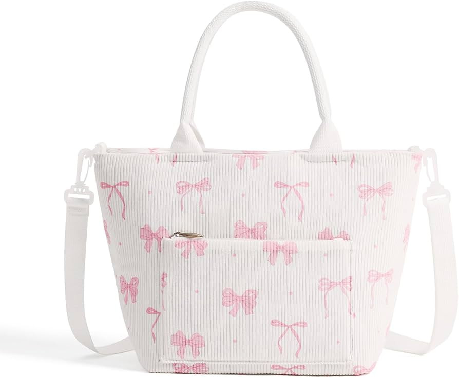 Lunch Bag for Women Adult Large Insulated Lunch Box Girl Cute Corduroy Lunch Tote Bags Reusable L... | Amazon (US)