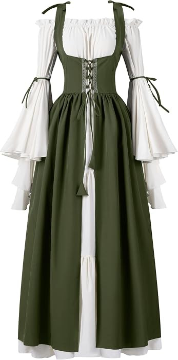 Spooktacular Creations Halloween Renaissance Costume Women, Renaissance Corset Dress, Plus Size Medieval Chemise for Cosplay | Amazon (US)
