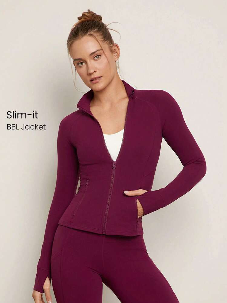 GLOWMODE FeatherFit™ Slim-Fit Performance Jacket | SHEIN