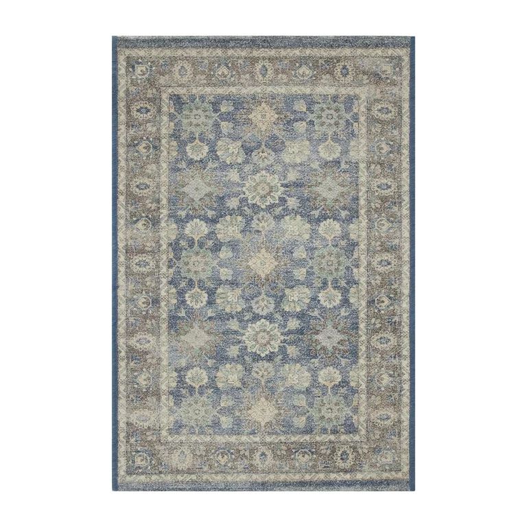 Better Homes and Garden,  Blue Floral Accent Rug, 24"x36" | Walmart (US)