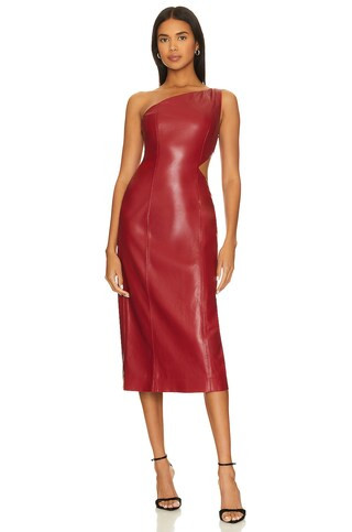x REVOLVE Bordeaux Faux Leather Midi Dress
                    
                    House of Harl... | Revolve Clothing (Global)