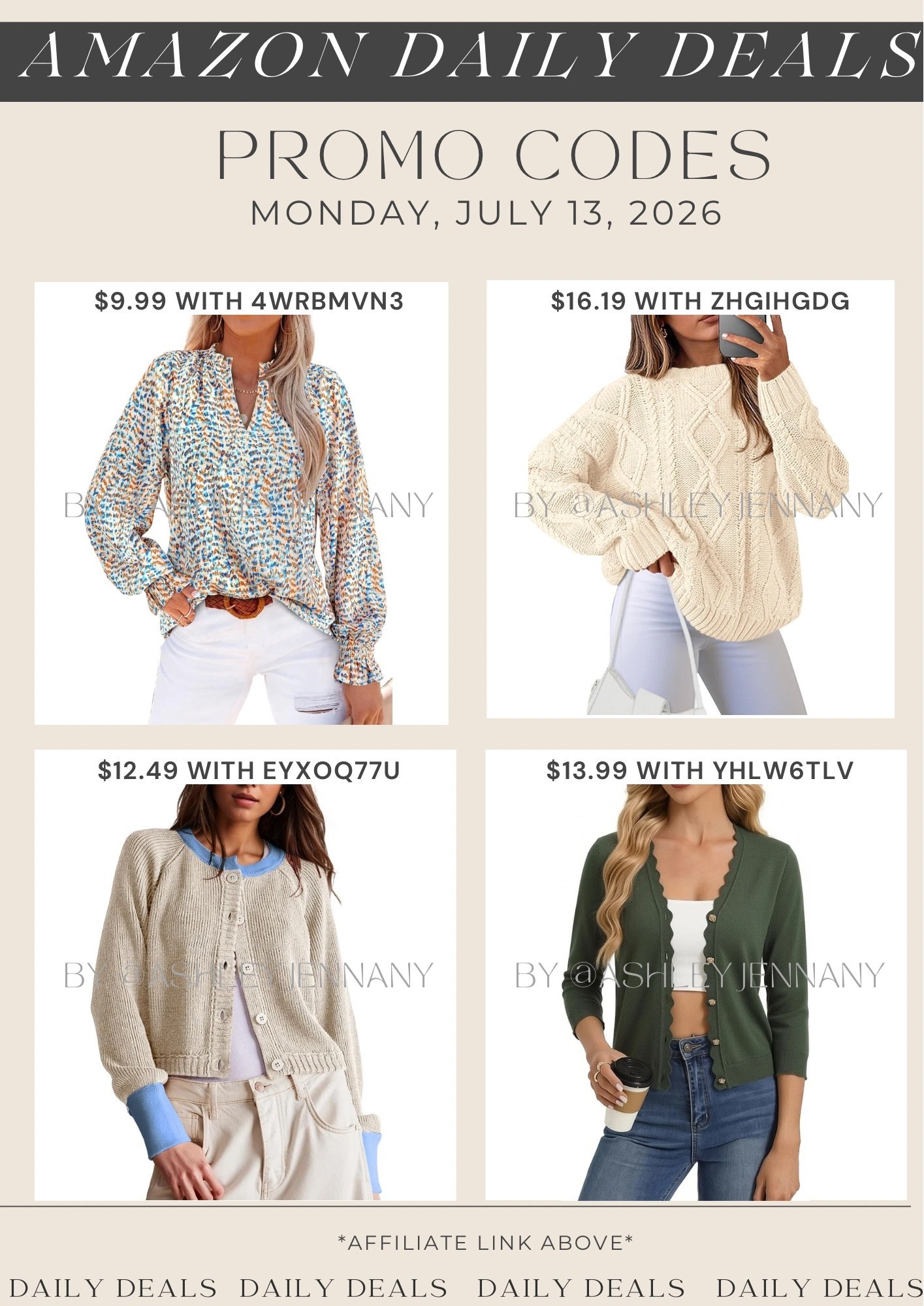 Amazon deals

#LTKSaleAlert #LTKMidsize #LTKootd