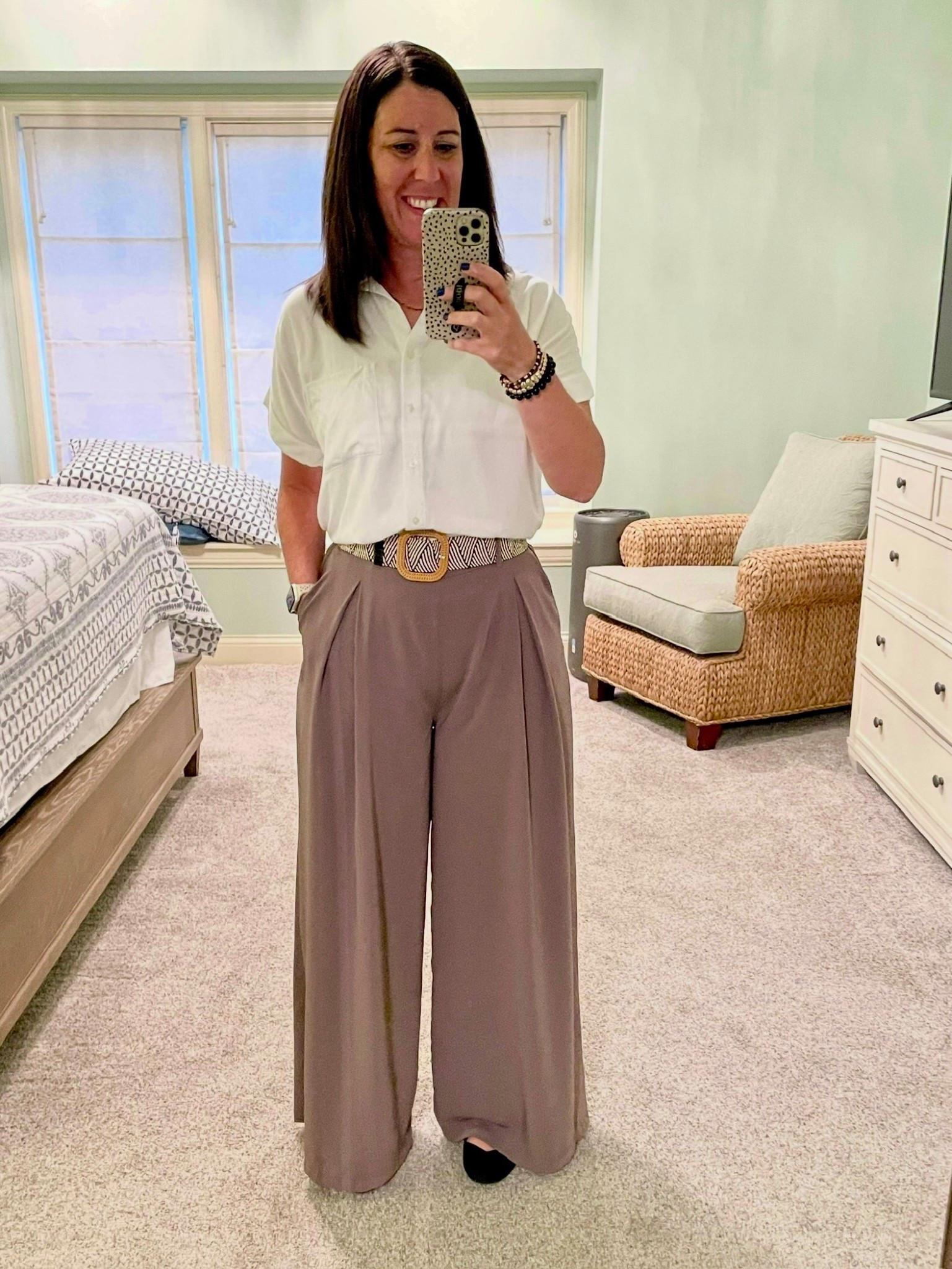 Top: tts small
Pants: tts medium
Shoes: tts 


#LTKOver40 #LTKSummerEdit #LTKWorkwear