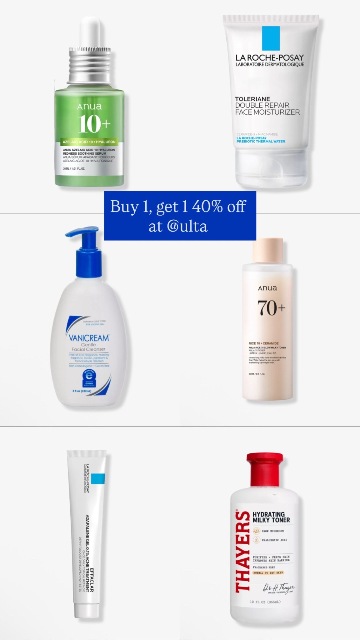 So many of my skincare ride or die products are part of the buy 1, get 1 40% off right now

Rosacea, sensitive skin, acne, anti-aging 

#LTKSaleAlert #LTKgrwm #LTKselfcare