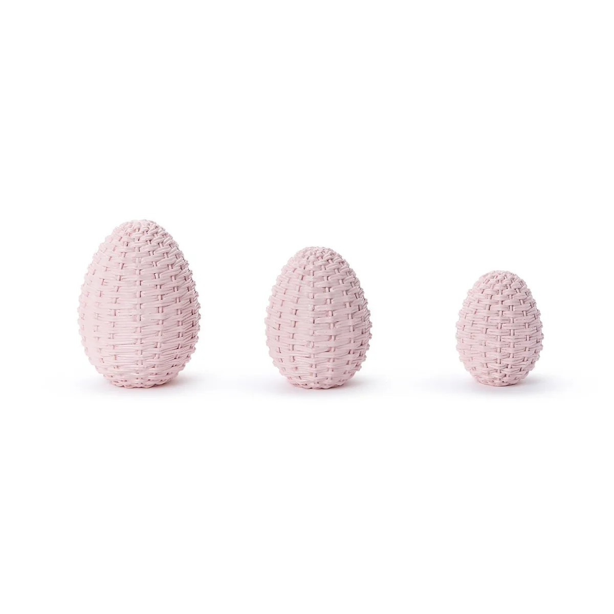 Basket Weave Easter Eggs Assorted, Set of 3 | Over The Moon