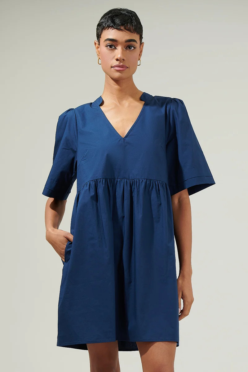 Sheldon Babydoll Pleated Mini Dress | Sugarlips